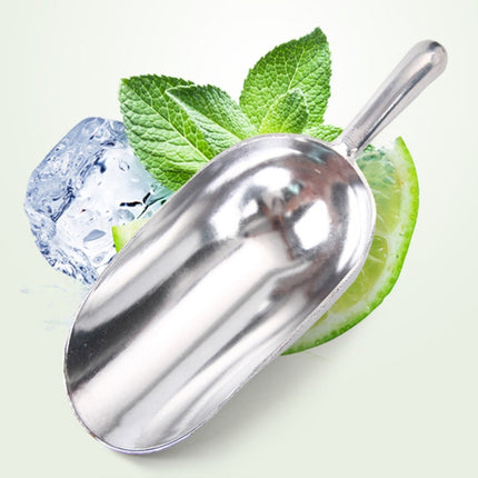 2 PCS Stainless Steel Multifunctional Shovel Aluminum Alloy Ice Shovel Food Tea Shovel Tea Spoon, Size:M-garmade.com