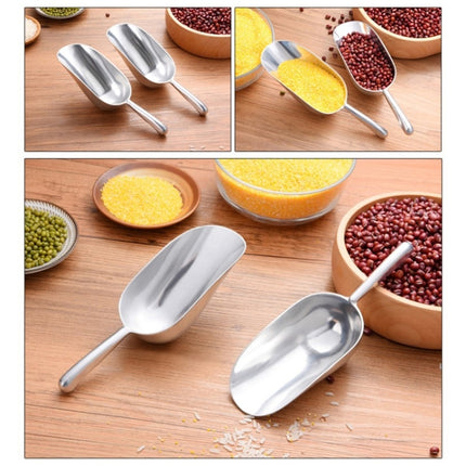 2 PCS Stainless Steel Multifunctional Shovel Aluminum Alloy Ice Shovel Food Tea Shovel Tea Spoon, Size:M-garmade.com