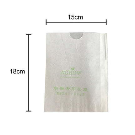 100pcs Fruit Protective Bag Waterproof Orange Packaging Bag Paper Bag, Specification:15x18cm-garmade.com