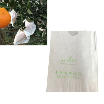 100pcs Fruit Protective Bag Waterproof Orange Packaging Bag Paper Bag, Specification:16x19cm-garmade.com