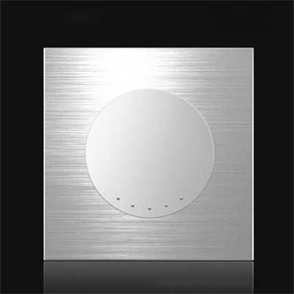 86mm Gray Aluminum Wire Drawing LED Switch Panel, Style:One Open Multiple Control-garmade.com