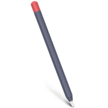 For Apple Pencil 1 Stylus Touch Pen Split Contrast Color Silicone Protective Case(Midnight Blueberry)-garmade.com