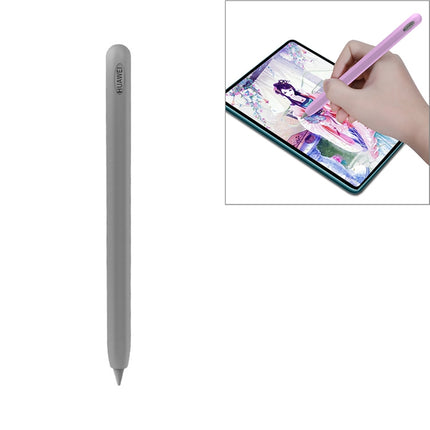 For Huawei M-pencil Stylus Touch Pen Integrated Non-slip Silicone Protective Cover(Gray)-garmade.com