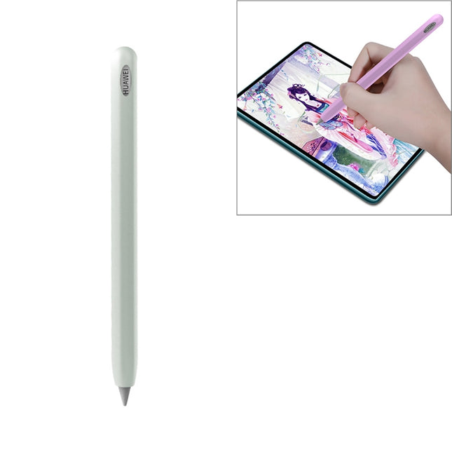 For Huawei M-pencil Stylus Touch Pen Integrated Non-slip Silicone Protective Cover(Fluorescent Color)-garmade.com