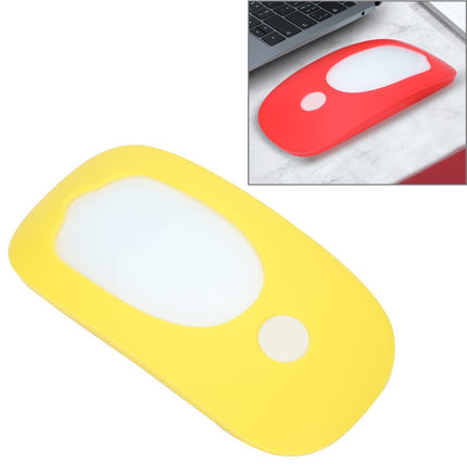For Apple Magic Mouse 1 / 2 Mouse Silicone Protective Case(Yellow)-garmade.com