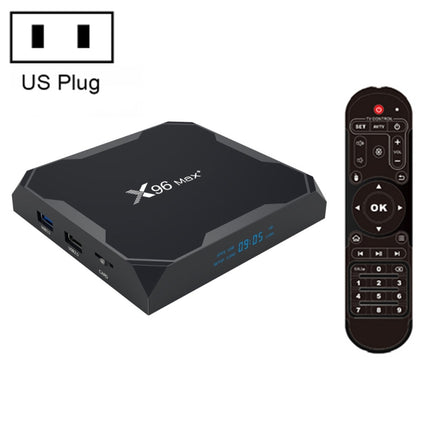 X96 max+ 4K Smart TV Box, Android 9.0, Amlogic S905X3 Quad-Core Cortex-A55,4GB+32GB, Support LAN, AV, 2.4G/5G WiFi, USBx2,TF Card, US Plug-garmade.com
