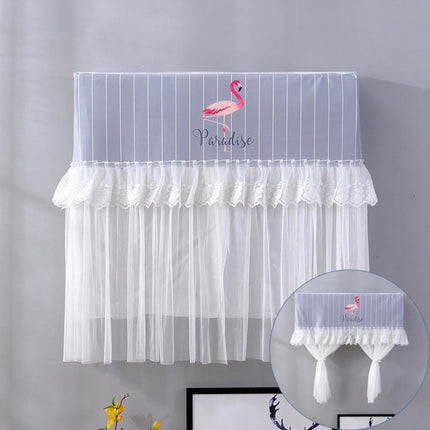 Do Not Take Dust-proof And Anti Direct Blowing Simple Wind Hanging Machine Air Conditioner Moon Cover, Size:Width 80 × Thickness 20 × Height 90cm(Striped Flamingo)-garmade.com