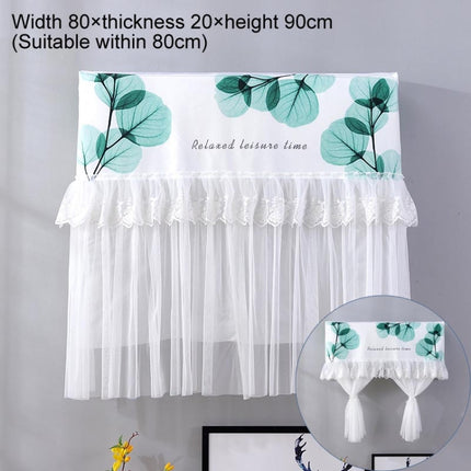 Do Not Take Dust-proof And Anti Direct Blowing Simple Wind Hanging Machine Air Conditioner Moon Cover, Size:Width 80 × Thickness 20 × Height 90cm(Round Leaf)-garmade.com