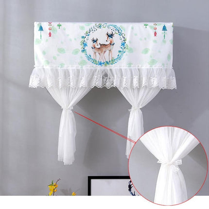 Do Not Take Dust-proof And Anti Direct Blowing Simple Wind Hanging Machine Air Conditioner Moon Cover, Size:Width 80 × Thickness 20 × Height 90cm(Round Leaf)-garmade.com