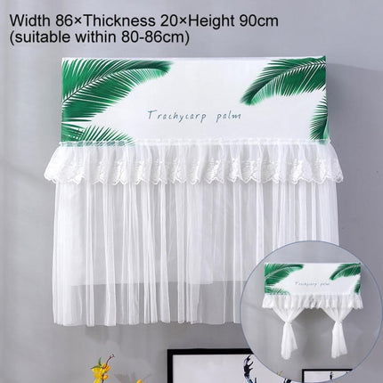 Do Not Take Dust-proof And Anti Direct Blowing Simple Wind Hanging Machine Air Conditioner Moon Cover, Size:Width 86 × Thickness 20 × Height 90cm(Plantain Leaves)-garmade.com