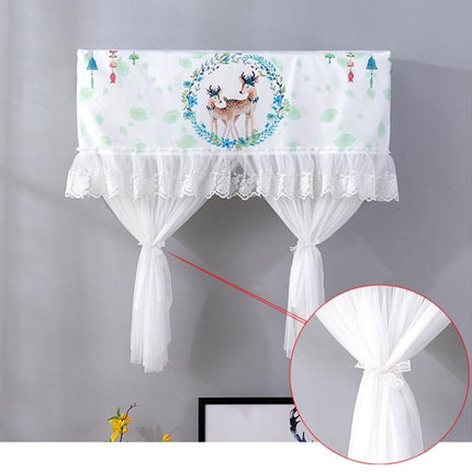Do Not Take Dust-proof And Anti Direct Blowing Simple Wind Hanging Machine Air Conditioner Moon Cover, Size:Width 86 × Thickness 20 × Height 90cm(Pink Chinchilla)-garmade.com