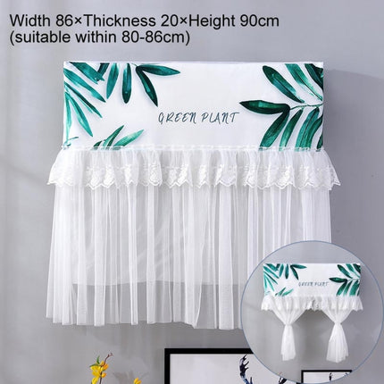 Do Not Take Dust-proof And Anti Direct Blowing Simple Wind Hanging Machine Air Conditioner Moon Cover, Size:Width 86 × Thickness 20 × Height 90cm(Green Leaf)-garmade.com