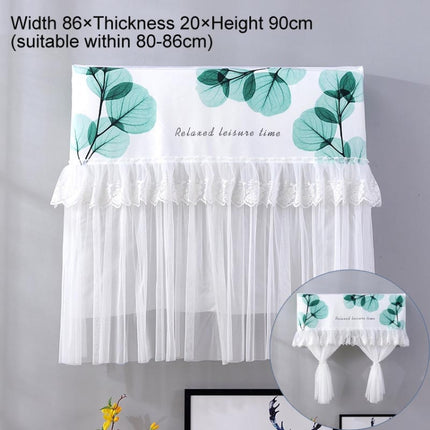 Do Not Take Dust-proof And Anti Direct Blowing Simple Wind Hanging Machine Air Conditioner Moon Cover, Size:Width 86 × Thickness 20 × Height 90cm(Round Leaf)-garmade.com