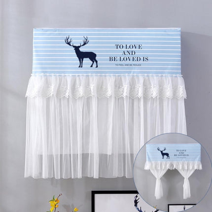Do Not Take Dust-proof And Anti Direct Blowing Simple Wind Hanging Machine Air Conditioner Moon Cover, Size:Width 86 × Thickness 20 × Height 90cm(Striped Deer)-garmade.com