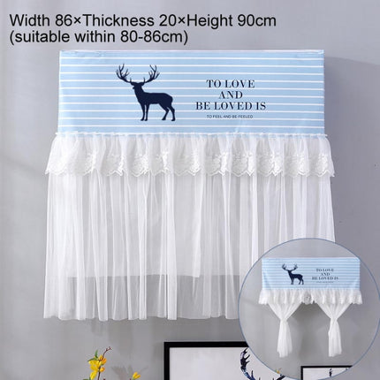 Do Not Take Dust-proof And Anti Direct Blowing Simple Wind Hanging Machine Air Conditioner Moon Cover, Size:Width 86 × Thickness 20 × Height 90cm(Striped Deer)-garmade.com