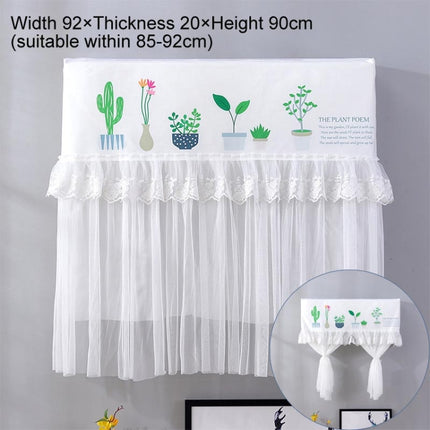 Do Not Take Dust-proof And Anti Direct Blowing Simple Wind Hanging Machine Air Conditioner Moon Cover, Size:Width 92 × Thickness 20 × Height 90cm(Flowerpot)-garmade.com