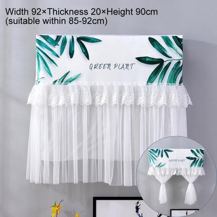 Do Not Take Dust-proof And Anti Direct Blowing Simple Wind Hanging Machine Air Conditioner Moon Cover, Size:Width 92 × Thickness 20 × Height 90cm(Green Leaf)-garmade.com