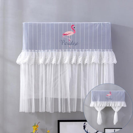 Do Not Take Dust-proof And Anti Direct Blowing Simple Wind Hanging Machine Air Conditioner Moon Cover, Size:Width 92 × Thickness 20 × Height 90cm(Striped Flamingo)-garmade.com