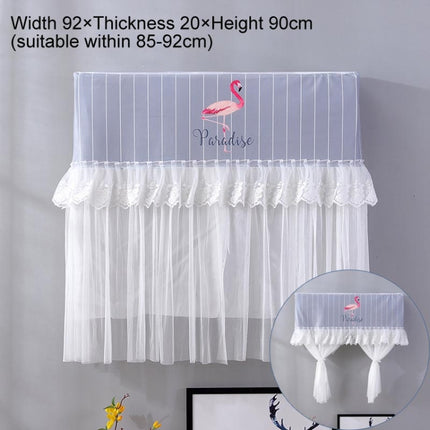 Do Not Take Dust-proof And Anti Direct Blowing Simple Wind Hanging Machine Air Conditioner Moon Cover, Size:Width 92 × Thickness 20 × Height 90cm(Striped Flamingo)-garmade.com