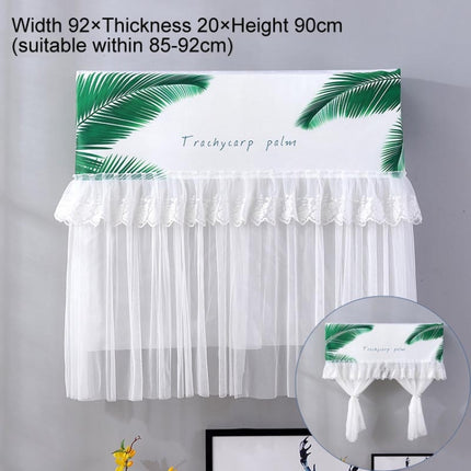 Do Not Take Dust-proof And Anti Direct Blowing Simple Wind Hanging Machine Air Conditioner Moon Cover, Size:Width 98 × Thickness 20 × Height 90cm(Plantain Leaves)-garmade.com