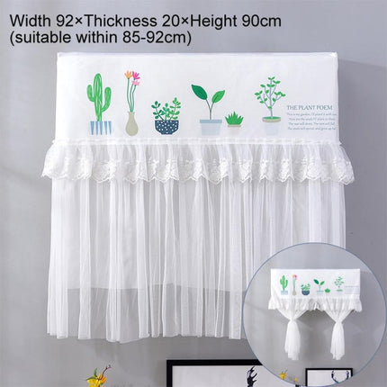 Do Not Take Dust-proof And Anti Direct Blowing Simple Wind Hanging Machine Air Conditioner Moon Cover, Size:Width 98 × Thickness 20 × Height 90cm(Flowerpot)-garmade.com