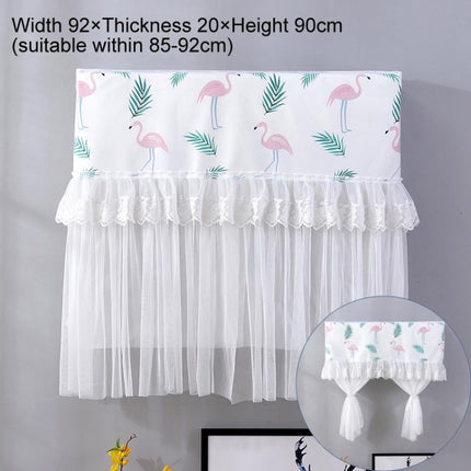 Do Not Take Dust-proof And Anti Direct Blowing Simple Wind Hanging Machine Air Conditioner Moon Cover, Size:Width 98 × Thickness 20 × Height 90cm(Flamingo)-garmade.com