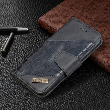 For iPhone 6 Matching Color Crocodile Texture Horizontal Flip PU Leather Case with Wallet & Holder & Card Slots(Black)-garmade.com