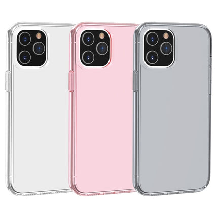 For iPhone 12 Pro Max Shockproof Terminator Style Transparent Protective Case(Pink)-garmade.com