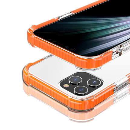 For iPhone 12 mini Four-corner Shockproof TPU + Acrylic Protective Case(Orange)-garmade.com