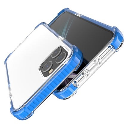 For iPhone 12 mini Four-corner Shockproof TPU + Acrylic Protective Case(Blue)-garmade.com