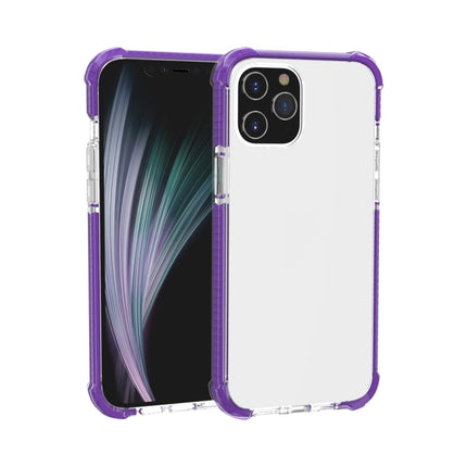 For iPhone 12 mini Four-corner Shockproof TPU + Acrylic Protective Case(Purple)-garmade.com