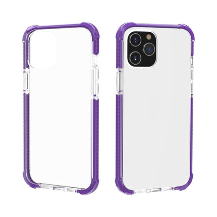 For iPhone 12 mini Four-corner Shockproof TPU + Acrylic Protective Case(Purple)-garmade.com