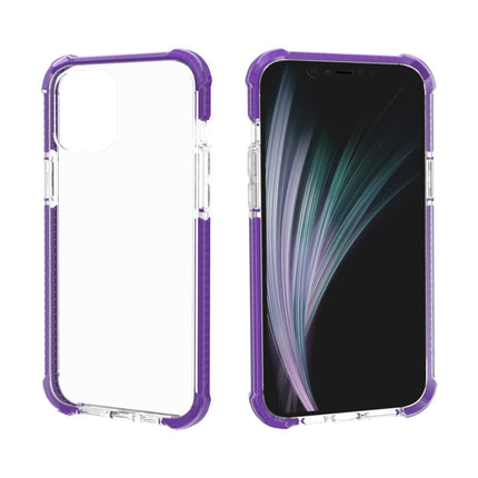 For iPhone 12 mini Four-corner Shockproof TPU + Acrylic Protective Case(Purple)-garmade.com