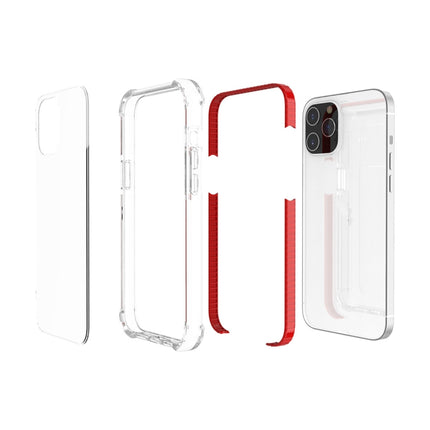 For iPhone 12 mini Four-corner Shockproof TPU + Acrylic Protective Case(Red)-garmade.com