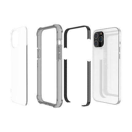 For iPhone 12 mini Four-corner Shockproof TPU + Acrylic Protective Case(Black)-garmade.com