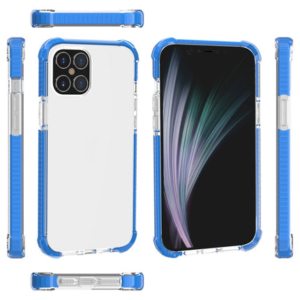For iPhone 12 / 12 Pro Four-corner Shockproof TPU + Acrylic Protective Case(Blue)-garmade.com