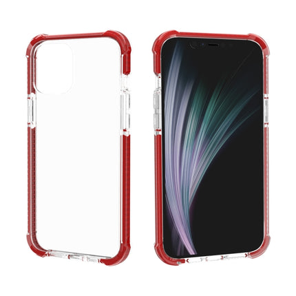 For iPhone 12 / 12 Pro Four-corner Shockproof TPU + Acrylic Protective Case(Red)-garmade.com