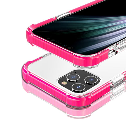 For iPhone 12 Pro Max Four-corner Shockproof TPU + Acrylic Protective Case(Pink)-garmade.com