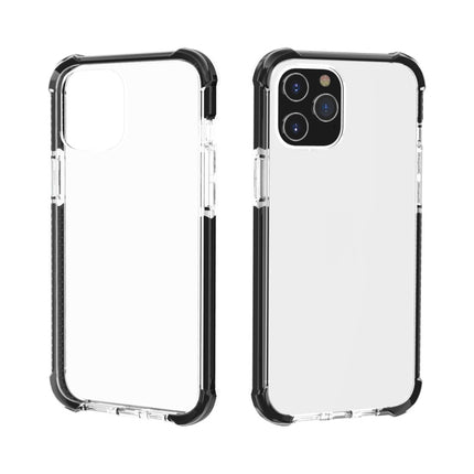 For iPhone 12 Pro Max Four-corner Shockproof TPU + Acrylic Protective Case(Black + Transparent)-garmade.com