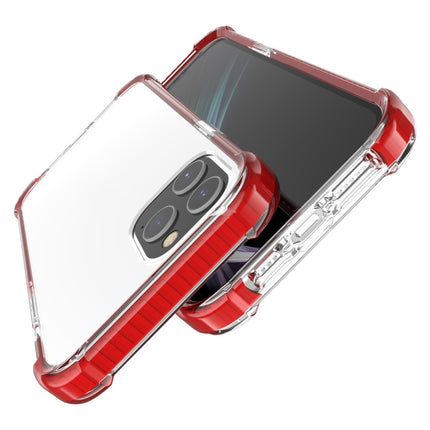 For iPhone 12 Pro Max Four-corner Shockproof TPU + Acrylic Protective Case(Red)-garmade.com