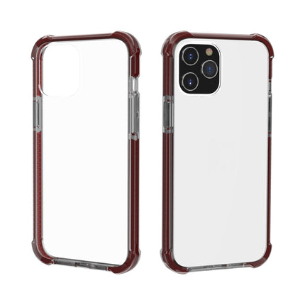 For iPhone 12 Pro Max Four-corner Shockproof TPU + Acrylic Protective Case(Brown)-garmade.com