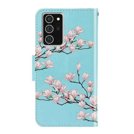For Samsung Galaxy Note20 3D Colored Drawing Horizontal Flip PU Leather Case with Holder & Card Slots & Wallet(Magnolia)-garmade.com