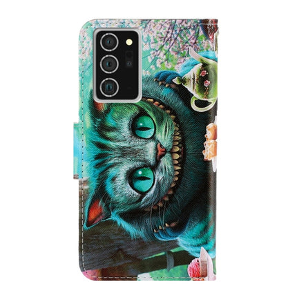 For Samsung Galaxy Note20 3D Colored Drawing Horizontal Flip PU Leather Case with Holder & Card Slots & Wallet(Green Eyes)-garmade.com