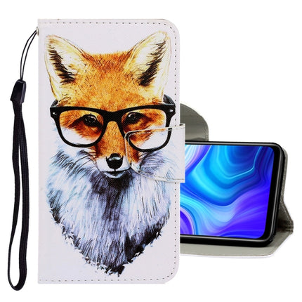 For Samsung Galaxy Note20 Ultra 3D Colored Drawing Horizontal Flip PU Leather Case with Holder & Card Slots & Wallet(Fox)-garmade.com