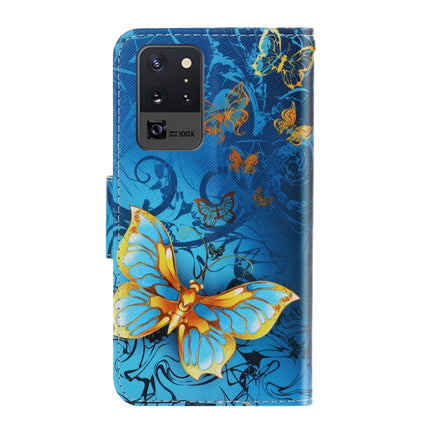 For Samsung Galaxy Note20 Ultra 3D Colored Drawing Horizontal Flip PU Leather Case with Holder & Card Slots & Wallet(Jade Butterfly)-garmade.com