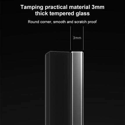 86mm Round LED Tempered Glass Switch Panel, Gray Round Glass, Style:Three Billing Control-garmade.com