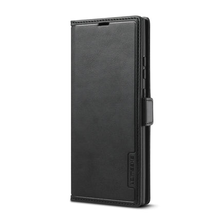 For Samsung Galaxy Note 20 Ultra LC.IMEEKE LC-001 Series PU + TPU Color Matching Frosted Horizontal Flip Leather Case with Holder & Card Slot(Black)-garmade.com