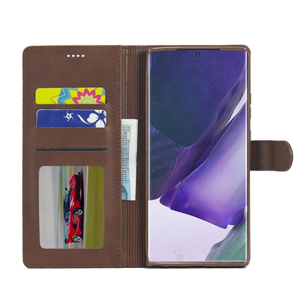For Samsung Galaxy Note 20 Ultra LC.IMEEKE Calf Texture Horizontal Flip Leather Case, with Holder & Card Slots & Wallet(Yellow)-garmade.com