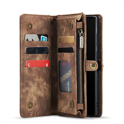 For Samsung Galaxy Note20 CaseMe-008 Detachable Multifunctional Horizontal Flip Leather Case with Card Slot & Holder & Zipper Wallet & Photo Frame(Brown)-garmade.com