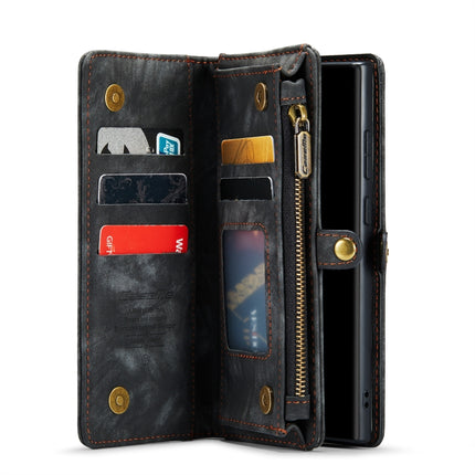For Samsung Galaxy Note20 Ultra CaseMe-008 Detachable Multifunctional Horizontal Flip Leather Case with Card Slot & Holder & Zipper Wallet & Photo Frame(Black)-garmade.com